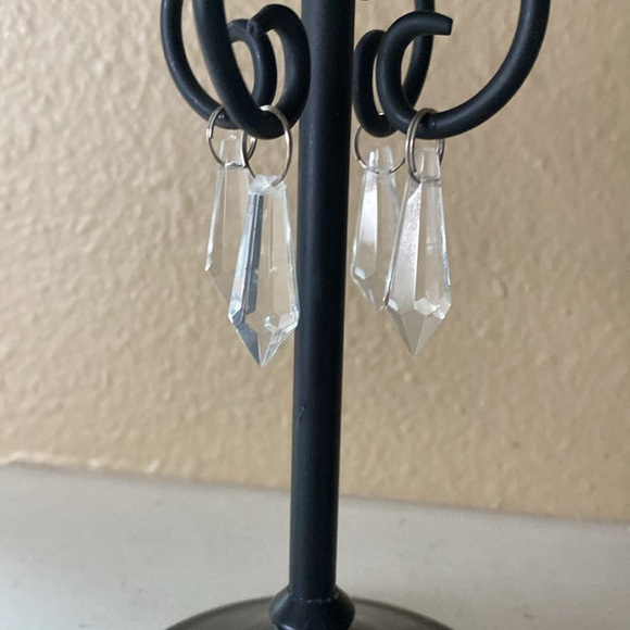 Partylite Black swirled and crystal pair of taper candle holders - Picture 4 of 4